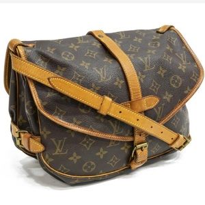 LOUIS VUITTON 'SAUMUR 25' MONOGRAM CROSSBODY BAG
